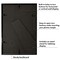 Americanflat Aluminum Picture Frame with Mat - Metal Photo Frame - Black Metal Molding Frame - Shatter Resistant Glass - Hanging Hardware